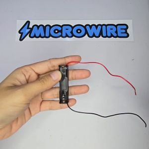 MW 1-Slot AA Battery Holder Case – Black Plastic with Spring Clip 1.5V