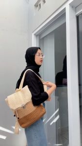 Tas Ransel Rajut Wanita Blaster 3 Warna