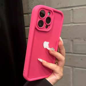 CrashStar ที่มีโลโก้สีทึบเคสโทรศัพท์กันกระแทกแบบนิ่มทำจากซิลิโคนเป็นมิตรกับผิวสำหรับ iPhone 16 16 15 14 Pro Max Plus 13 12 11 Pro Max X XR XS Max เคสโทรศัพท์แฟชั่นเรียบง่ายพร้อมการป้องกันกล้องคลุมทั้งหมด