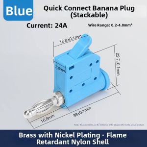 kuicc | High Current Fast Gold Plated Flame Retardant Sensor Connector 4mm
