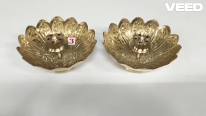 Brass Incense Holder for Agarbatti & Dhoop Cones | 3x3x1.5 Inch Puja Burner for Home Temple Aarti Lakshmi Puja & Festive Decor (Pack of 1)