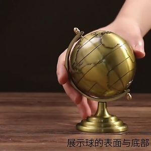 Globe Bola Dunia Miniatur Besi 10 Cm Ornamen Pajangan Dekorasi Peta Bumi Bulat Atlas Pajangan Edukasi Unio