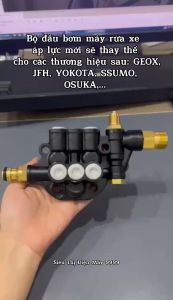 Đầu bơm máy rửa xe mini Đầu bơm máy rửa xe gia đình có chỉnh áp