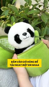 Gấu Bông Gấu Trúc Trong Ống Tre - Gấu Trúc Nhồi Bông Cao Cấp