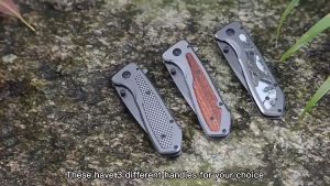 BUCK มีดพกพา มีดเดินป่า Outdoor knife มีระบบดีดใบมีด มีดแคมป์ปิ้ง มีดเดินป่าสแตนเลสสตีล พร้อมส่งในไทย