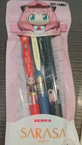 Spy X Family Sarasa Multi 4+1 4-Colors 0.5mm Ballpoint Pen + 0.5mm Mechanical Pencil Slot