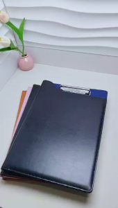 Padfolio with Clipboard Leather Portfolio Folder Binder Pad Holder for Long Size Yellowpad Business Long-Black