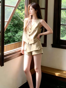 SENWA | Bộ Áo Vest và Quần Short Thời Trang