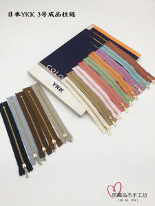 YKK No.3 Metal Resin Zipper 12/15/20/35cm for Clothes Pants Door Front Bags Handmade Accessories High Quality Zipper