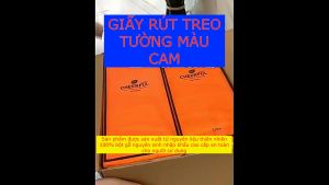 ComBo 4 Bịch Khăn Giấy rút treo tường màu cam Sipiao
