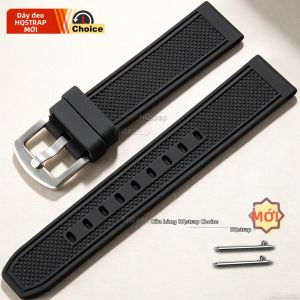 Dây Đeo Đồng Hồ Silicon Cỡ Lớn 220mm 22mm Tháo Lắp Nhanh Chống Nước Dây Đeo Cao Su Nam Dây Đeo Cổ Tay Phổ Thông Cho Đồng Hồ Truyền Thống