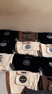 Celana Cargo Pendek Dewasa Pria Dan Wanita Bahan Katun Fleece Casual