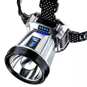 High-Intensity Outdoor Headlamp Waterproof Rechargeable Super Bright Fishing Night Mining Lamp Special Small Torch Headlight