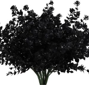 4/12PCS Artificial Flowers Fake Eucalyptus Plants Wedding Arch Wreath Home Room Decor Outdoor Yard Flowerpots Festival Scrapbook