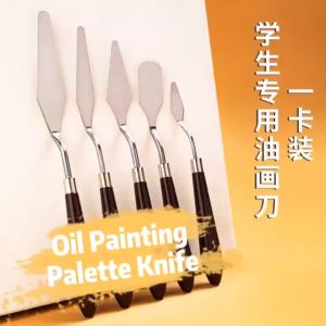 Palette Knife Set for Acrylic Paint Oil Mixing Color Icing Shaper Oil Paint Scrapper Stainless Steel Spatula