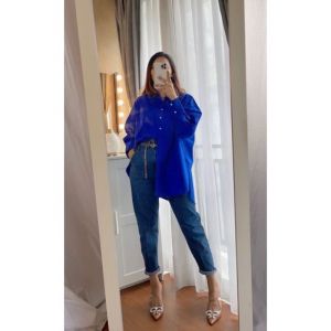 SHIRT FUSCHIA OVERSIZE KATUN POPLIN 055