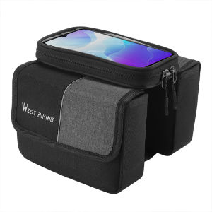 West Biking | Bike Tool Storage Bag Bicycle Front Frame Pouch
