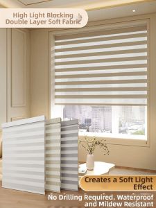 No-drilling Installation Light Blocking Window Blind Shutter