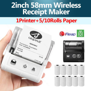 58MM Mini Pocket Thermal Receipt Printer Mobile Portable Ticket Bill Wireless Bluetooth USB Thermal POS Printer PC Android IOS