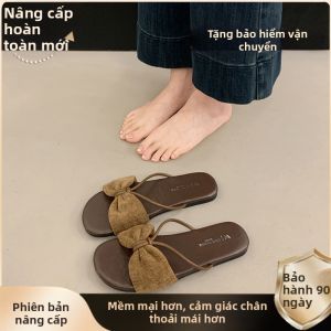 ZHENMO | Dép Bệt Mùa Hè Thời Trang Có Nơ