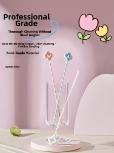 Kaman | Silicone Long Handle Cup Straw Cleaner