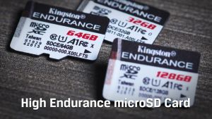 Kingston High-Endurance microSD 95MB/s Class 10 UHS-I Memory Card - 32GB/64GB/128GB