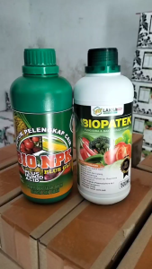 PAKET 2 Botol Pupuk Padi Cair BIOPATEK & NPK GAZA - Booster Anakan Padi Atasi Blast Kresek Virus Kuning - Pupuk Organik Terbaik untuk Padi Sawah