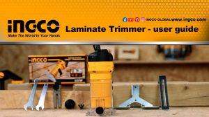INGCO PLM6001 MESIN PROFIL KAYU TRIMMER LAMINATE TRIMMER TRIMER ROUTER