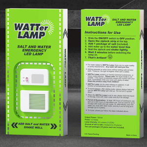 Portable Outdoor Camping LED Emergency Light Salt Water Powered No Charging Required Home Power Outage Outdoor Emergency