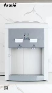 ARASHI Dispenser Meja Air Galon Atas ATD 08N Normal Hot Warna Dark Gray - GARANSI RESMI