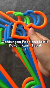 KH Gantungan Baju Lovely 1 Set 6 Pcs Plastik Hanger