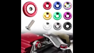 10-Pack M6 JDM Style Aluminum Washers And Fender Screws Set For Honda Civic Integra