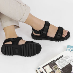 GOFORT Sandal Gunung Wanita Dewasa Terbaru Tali Belakang Korean Style Kualitas Import FORTUNE Black