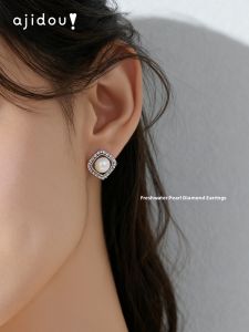 ajidou | Natural Pearl Elegant Women Ear Studs and Earrings
