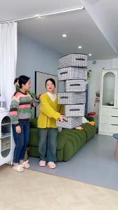 HOMECO Organizer Kotak Simpan Baju Steel Frame Wardrobe