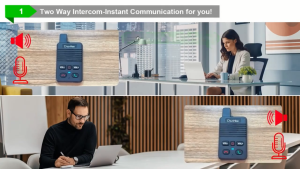 🌟Full Duplex Wireless Doorbell - 1000ft Jarak Waterproof! 🚪Hands - Free Dua - Arah Komunikasi untuk Rumah Perniagaan & Pejabat 🌟