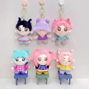 New Kpop Demon Hunters Saja Boys Group Plush Keychain  Kpop Idol Doll Stuffed Pendant Monster Hunt Girl Group Figure Plush Toy