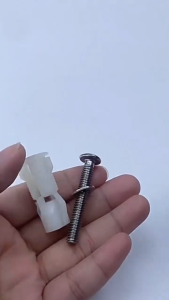 2pcs Universal Toilet Seat Screw Bolt Fitting Toilet Cover Fixing Hinge Screws Nut Easy Install