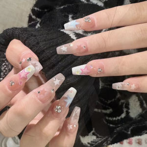 Handmade Nail Art Short And Medium Long Finished Products New 2025 Elegant Nail Tips Easy to Wear And Comfortable to Touch