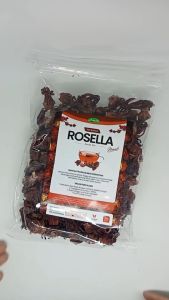 Teh Rosella Merah / Red Rosella Organik 100 Gram - Teh Bunga Rosella Merah Seduh Premium Grade A - Bunga Rosella Merah Kering Curah Berkualitas Rebus