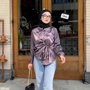 KEMEJA SERUT SILK SATIN