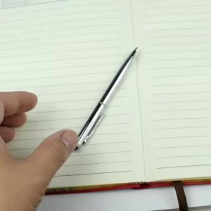 Purse‑Size 10cm Mini Metal Ballpoint Pen Lightweight Twist‑Mechanism Pocket Ballpen Set with 10Pcs Spare Refills Daily Writing