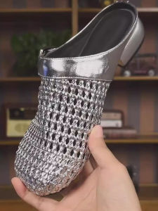 Dép Xỏ Ngón Đế Phẳng Hở Mũi Bằng Da Tổng Hợp Thoáng Khí Cho Nữ Mùa Hè 2025 Dép Xỏ Ngón Đế Bằng Đế Cao Su Chống Trượt