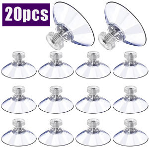 Clear Suction Cups PVC Vacuum Suction Cup Holder 32/41/53mm Plastic Suction Cup with Screws for Bathroom Kitchens Offices Window