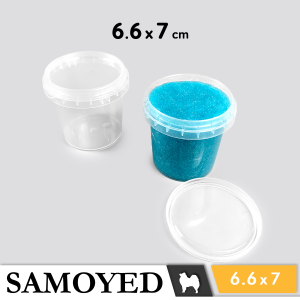 Tempat / Wadah / Silinder / Toples / Kotak Bulat Plastik PP Penyimpanan Kecil Serba Guna / Plastic Storage Cylinder / Round Box 6.6 x 7 / 66 x 7 cm Samoyed CX-RO-6670 (Aksesoris / Pernak-Pernik / Bumbu Dapur / Slime / Perlengkapan Jahit)