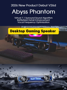 RGB Gaming Soundbar Wired & Bluetooth Computer Speaker with LED Light USB Powered Dual Speaker for PC Desktop Laptop