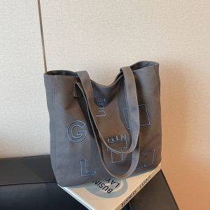 Túi Tote Canvas Dung Tích Lớn Túi Đeo Vai Nữ Túi Đeo Vai Thường Ngày Túi Đi Làm Túi Đi Học Túi Đeo Vai Đơn Phong Cách Nhật Bản
