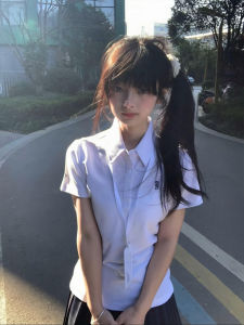 XIANGBAIWEI | Japanese School Style Short Sleeve Waist-Shaping T-shirt