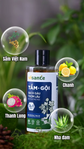 Sữa Tắm Gội Nam 3in1 Sạch Gàu Hương Thơm Nam Tính VISANTE Từ Sâm Việt Nam 50ml