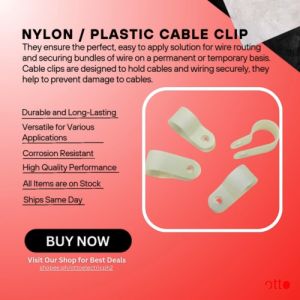 Nylon / Plastic Cable Clip